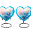 abstract heart design urn