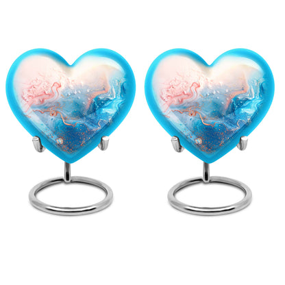 abstract heart design urn