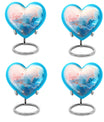 abstract heart design urn