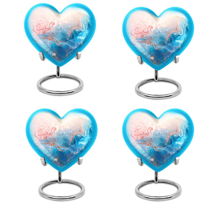 abstract heart design urn
