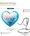 abstract heart design urn