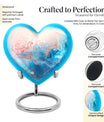 abstract heart design urn