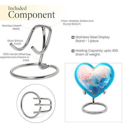 abstract heart design urn