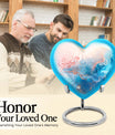 abstract heart design urn