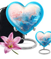 abstract heart design urn