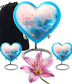 abstract heart design urn