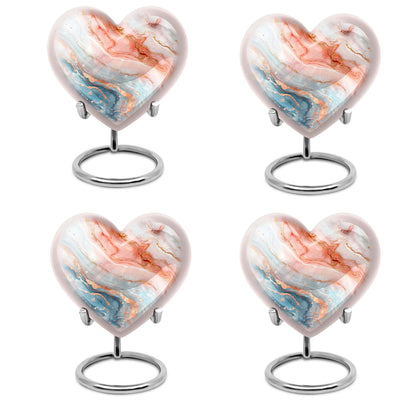 10-Inch Heart-shaped Abstract Urn,