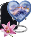 Abstract Heart Keepsake Cremation Urn