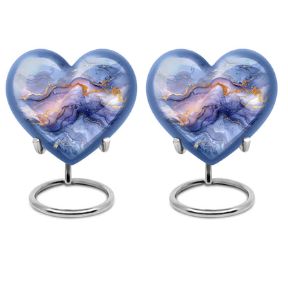Abstract Heart Keepsake Cremation Urn