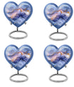 Abstract Heart Keepsake Cremation Urn