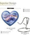 Abstract Heart Keepsake Cremation Urn
