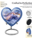 Abstract Heart Keepsake Cremation Urn