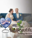 Abstract Heart Keepsake Cremation Urn