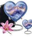 Abstract Heart Keepsake Cremation Urn