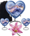 Abstract Heart Keepsake Cremation Urn