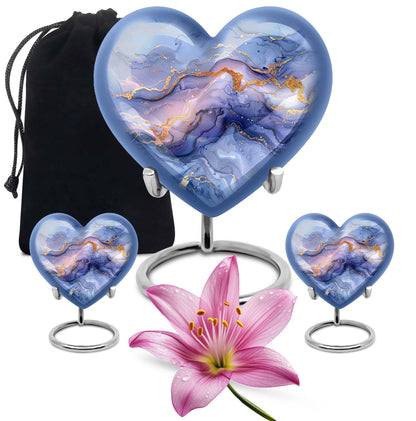 Abstract Heart Keepsake Cremation Urn