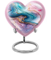 abstract heart memorial urn for women ashes
