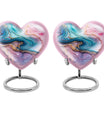 abstract heart memorial urn for women ashes
