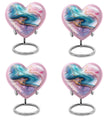 abstract heart memorial urn for women ashes