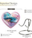 abstract heart memorial urn for women ashes