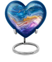Abstract heart urn for cremation ashes