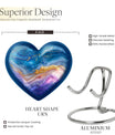 Abstract heart urn for cremation ashes