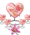 Abstract Heart Urn