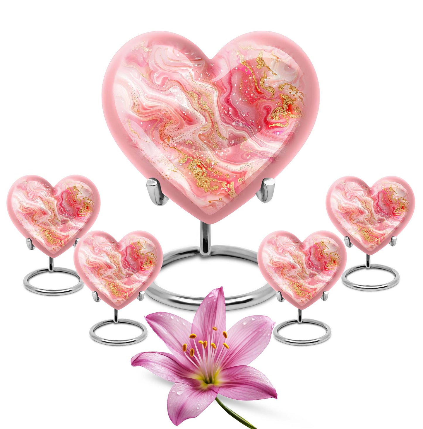 Abstract Heart Urn