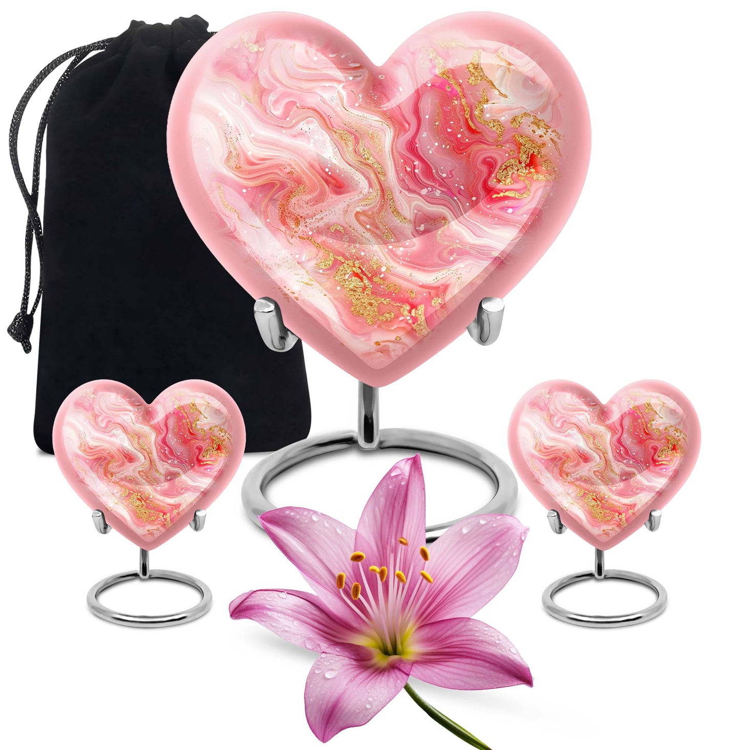 Abstract Heart Urn
