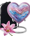 Abstract heart urn