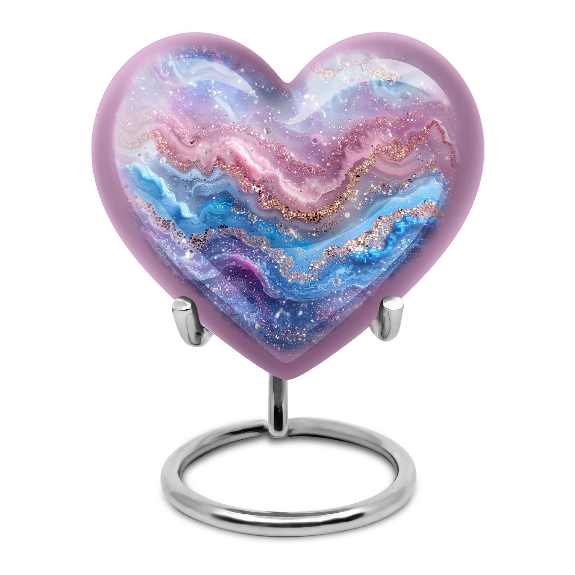 Abstract heart urn