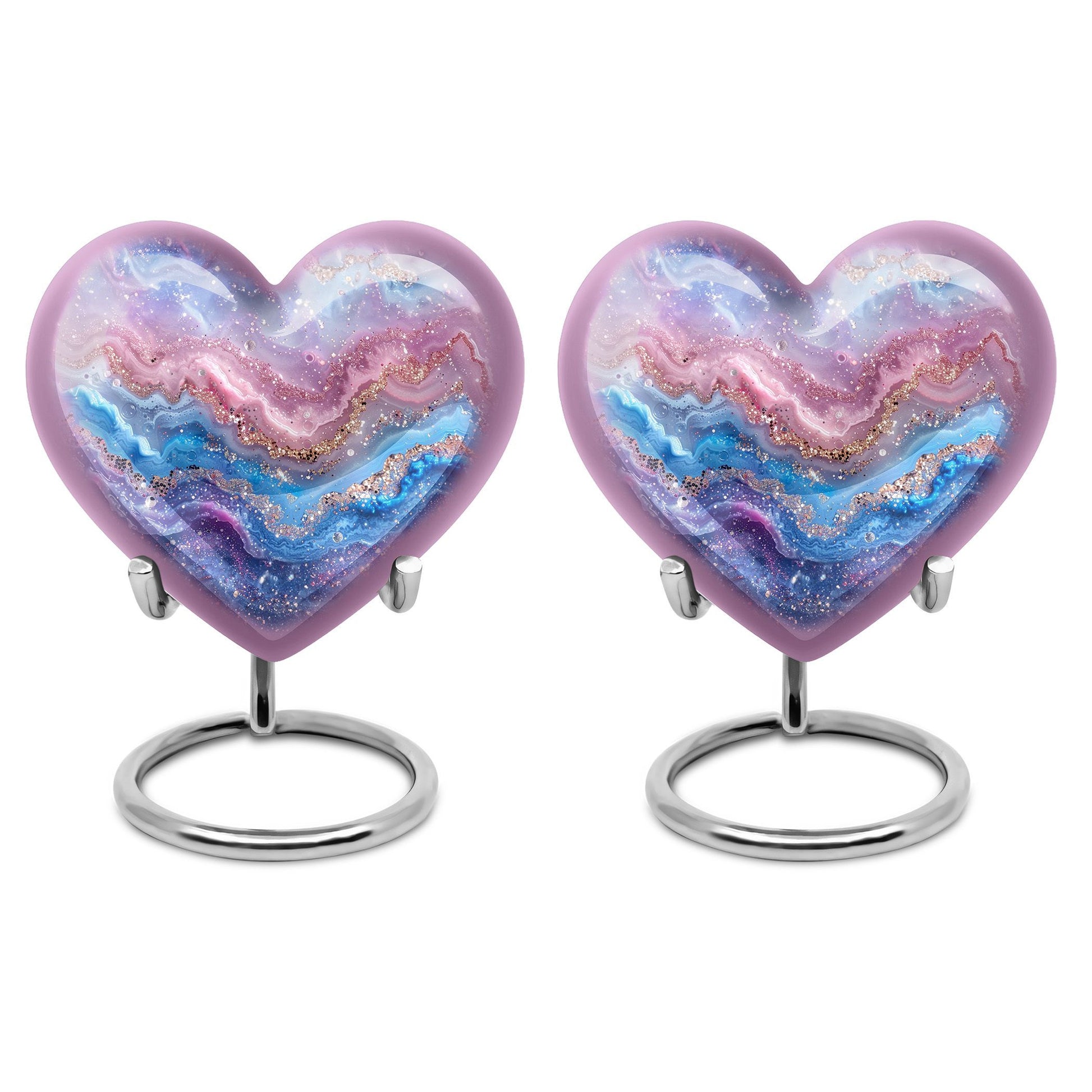 Abstract heart urn