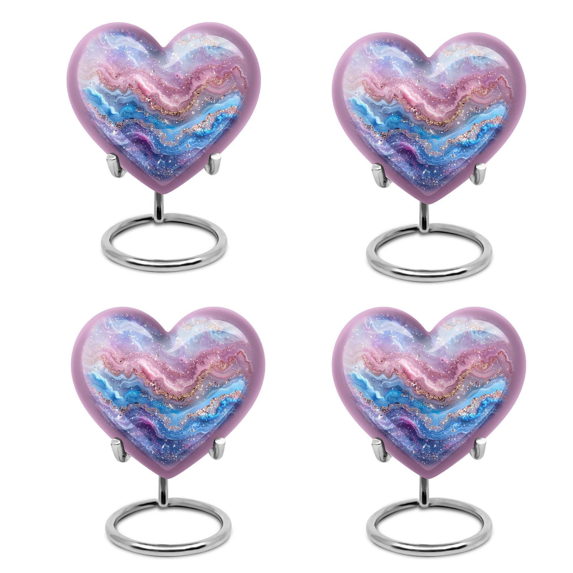 Abstract heart urn