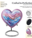 Abstract heart urn