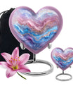 Abstract heart urn