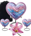 Abstract heart urn
