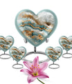 abstract heart urn