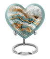 abstract heart urn