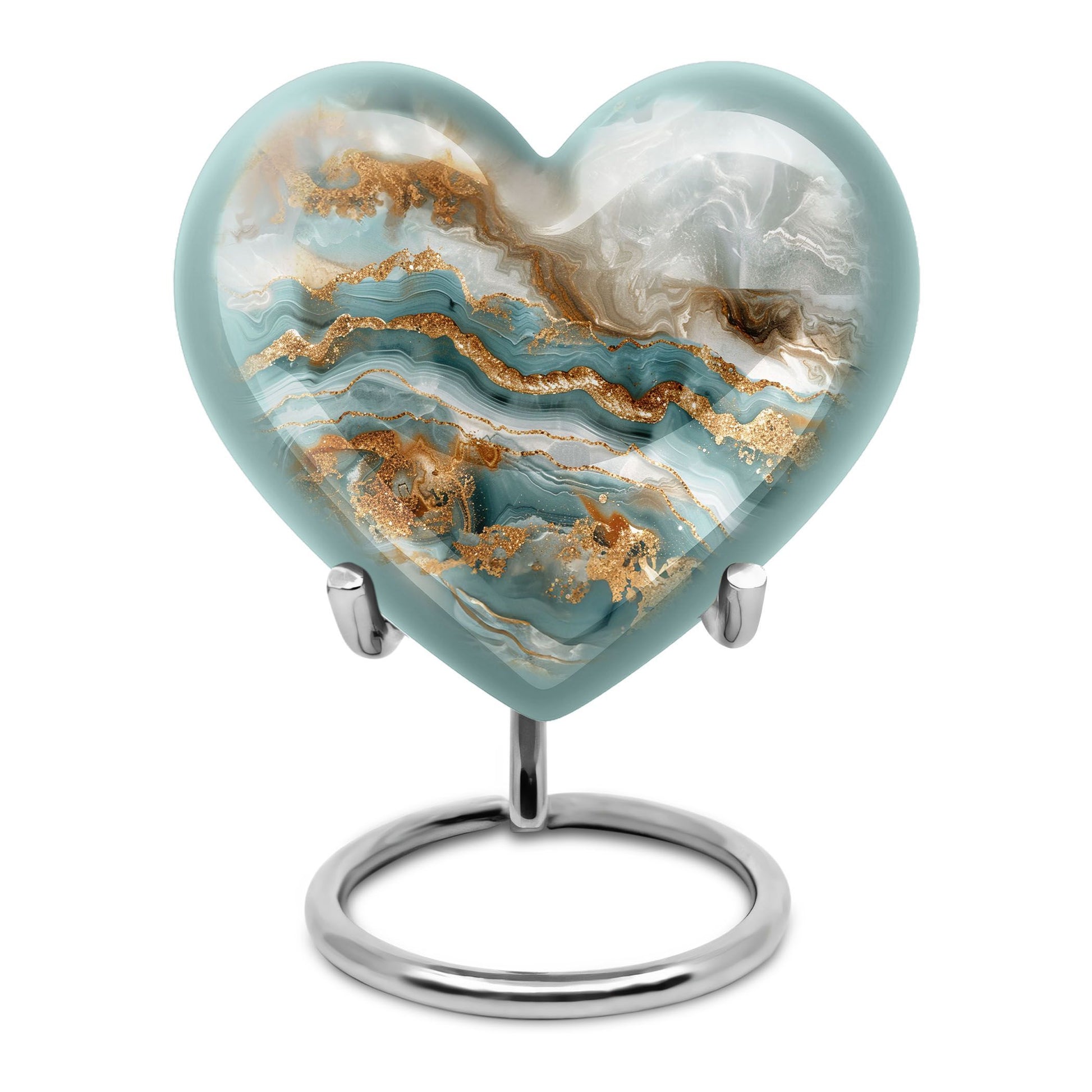 abstract heart urn