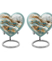 abstract heart urn