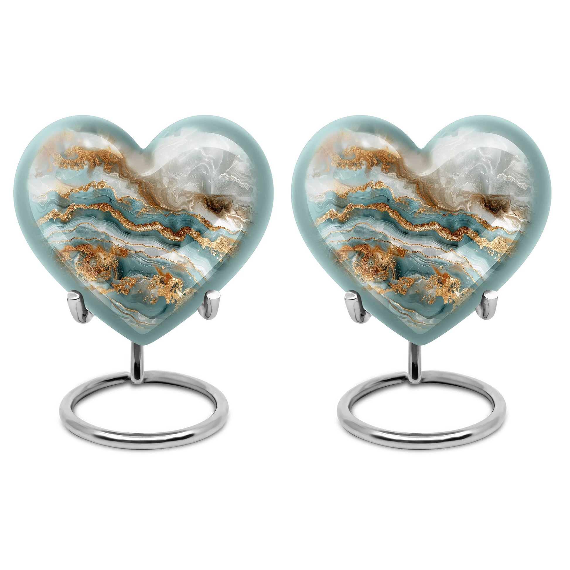 abstract heart urn