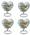abstract heart urn