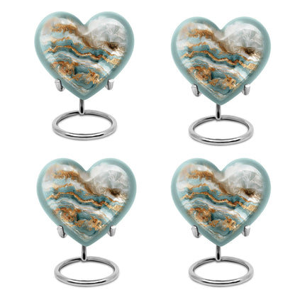 abstract heart urn