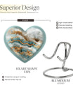 abstract heart urn