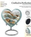 abstract heart urn
