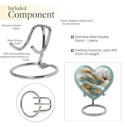 abstract heart urn