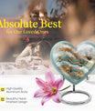 abstract heart urn