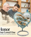 abstract heart urn