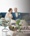 abstract heart urn