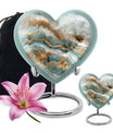 abstract heart urn
